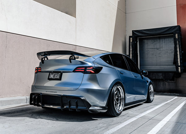 Tesla Model Y AT-S Carbon Fiber Swan Neck Wing - ADRO 