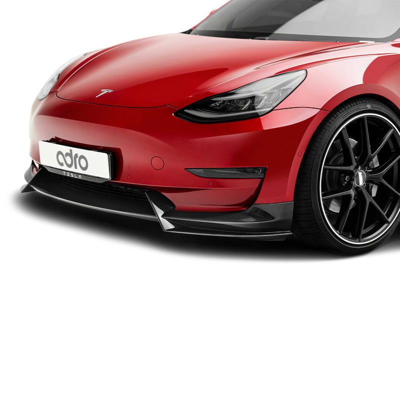 Tesla Model 3 Premium Prepreg Carbon Fiber Front Lip – ADRO Inc