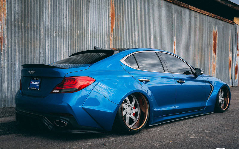 Genesis G70 Carbon Fiber Side Skirt V2 - ADRO 