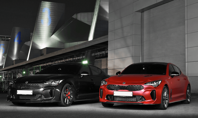 Kia Stinger Carbon Fiber Front Lip V1 - ADRO 